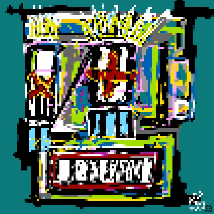 Nifty Faces px #105 by nnxyz