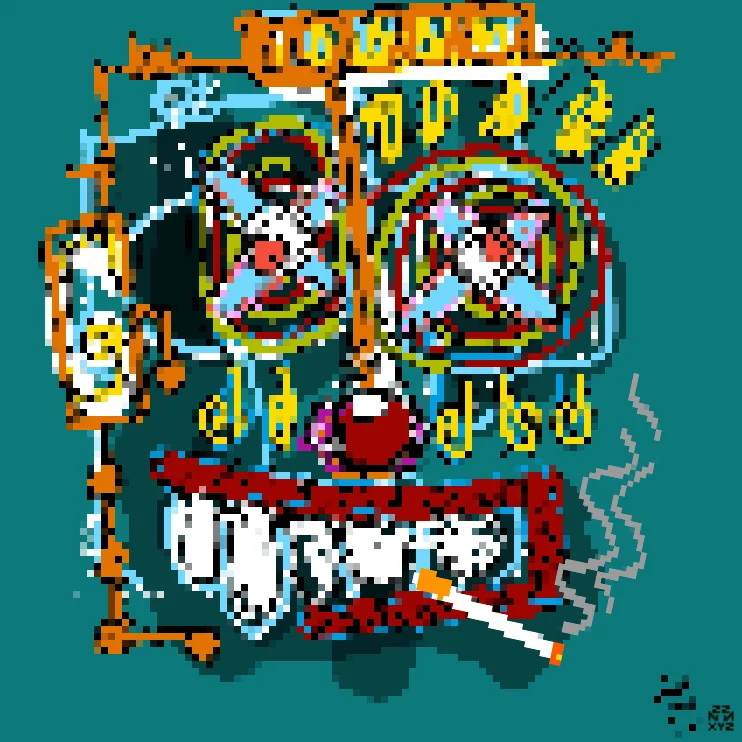 Nifty Faces px #175 by nnxyz