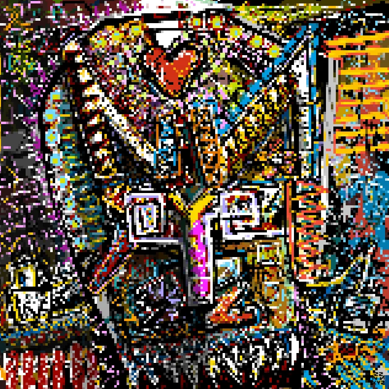 Nifty Faces px #0000 by nnxyz