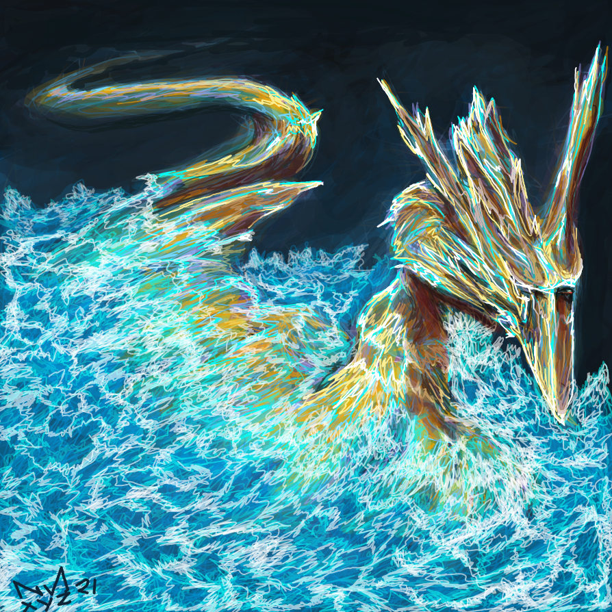 nnxyz Smaug on the Water  by nnxyz